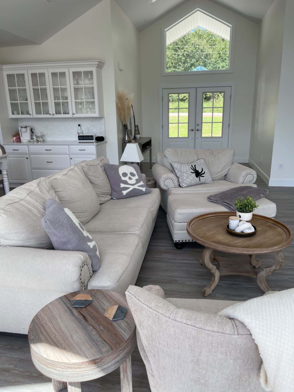 4/mo Finance fghuim Wood Chain Link Decor and Beaded Garland Set