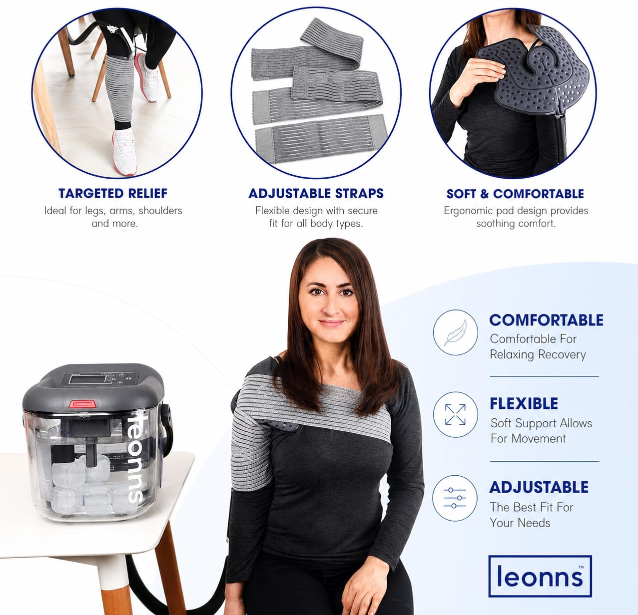 Amazon.com: LEONNS® Cold Therapy Machine for Knee, Shoulder, Back