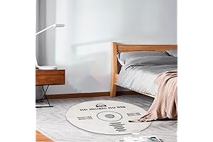Pilipane Creative CD Disc Floor Mat: Aesthetic Rug Symphony for Your Abode