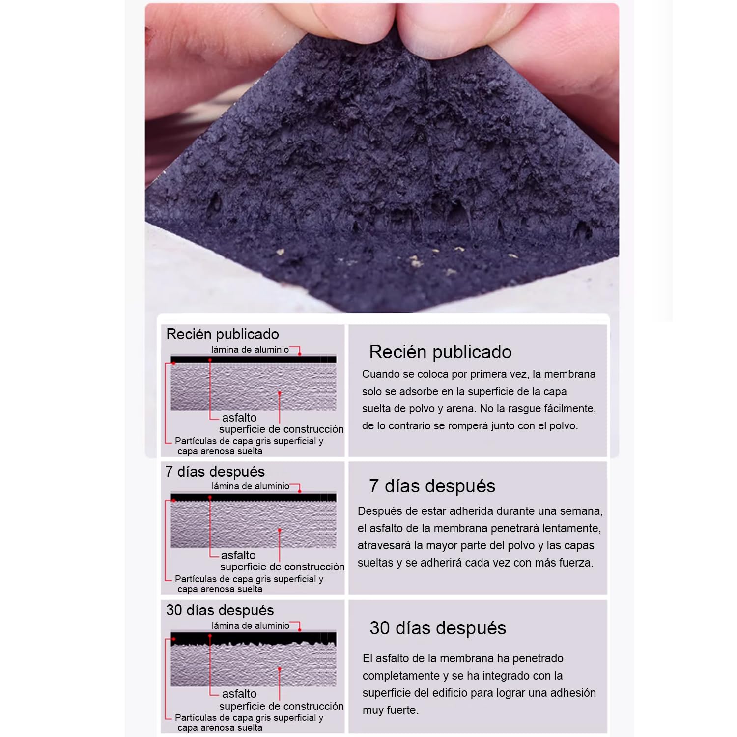 Banda Autoadhesiva Bituminosa,Cinta de Sellado Impermeable Autoadhesiva,Recubrimiento de Aluminio Cinta de Sellado,Para Reparación de Cubiertas y Fisuras en Edificios (1m x 8m)