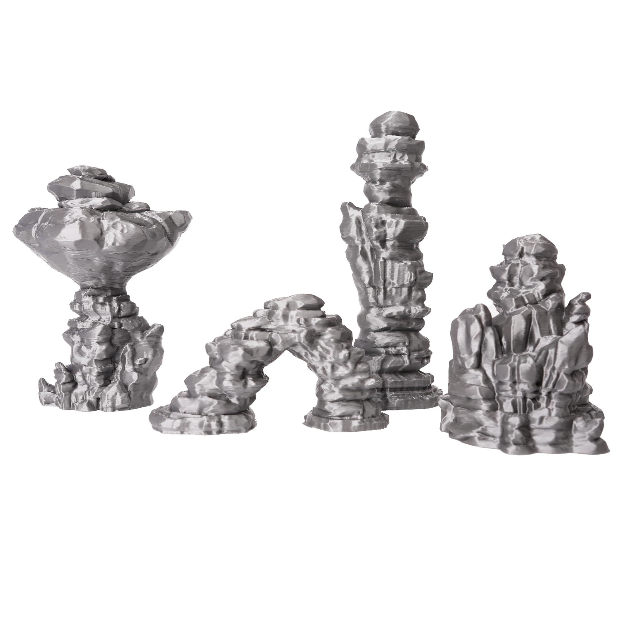 Tabletop Terrain Desert Canyon Rocks Set 3 for Star Wars Legion and Sci-Fi Wargames Dungeons and Dragons Fantasy and RPGs 28mm 35mm 1:47 (Small Set)