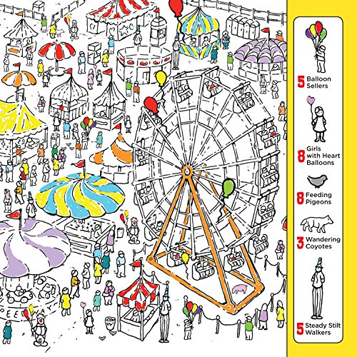 Bigfoot Goes On Vacation: A Spectacular Seek And Find Challenge For All Ages! (Bigfoot Search And Find) (Happy Fox Books) 10 Big 2-Page Visual Puzzle Panoramas With More Than 500 Items To Find #TOP4