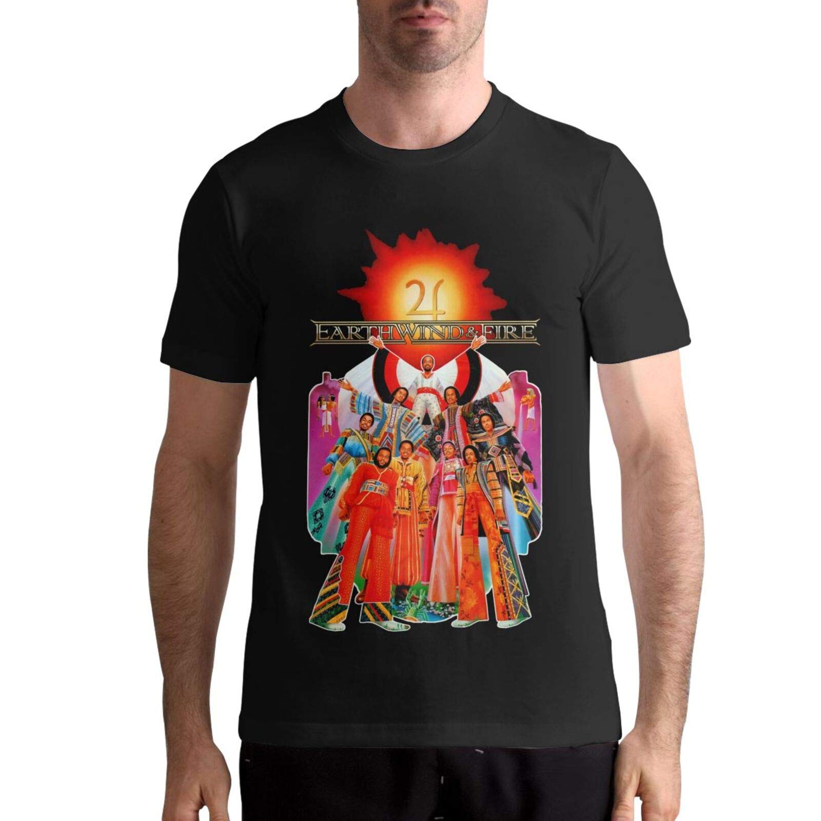 Earth Wind & Fire T Shirt Men's Casual Personality Fashion Short Sleeved Shirt