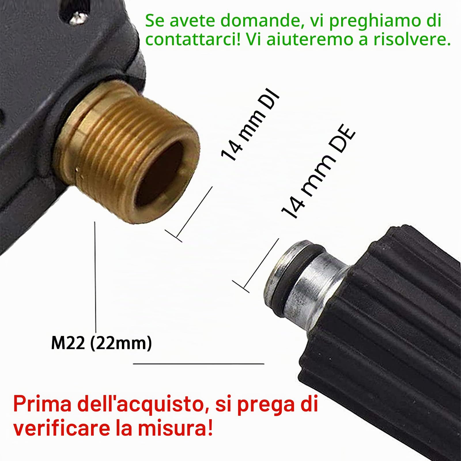 Stone Banks Pistola ad a Rondella ad Alta Pressione con 1L Regolabile Lancia Schiuma da Neve Ugello Schiuma Cannone, Pistola per Idropulitrice con Connettore M22 per Auto Pulizia di Windows