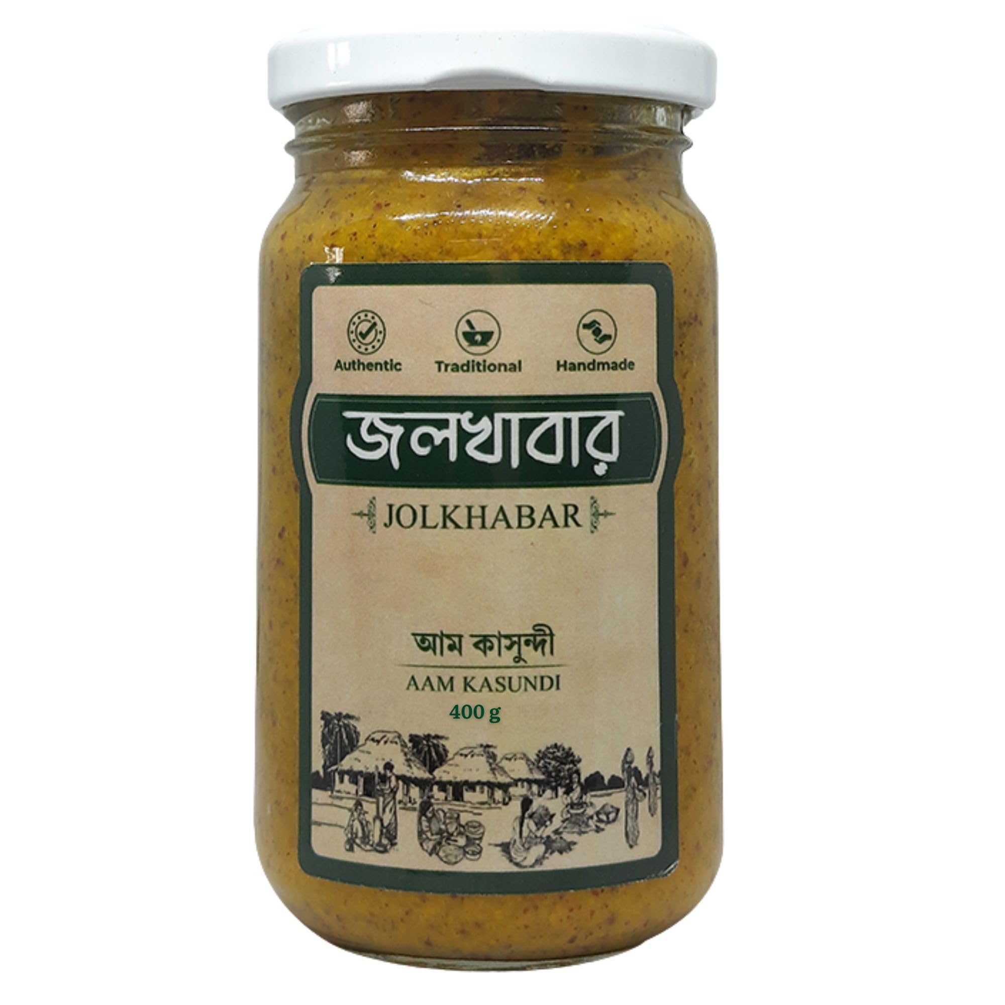 JOLKHABAR|Aam Kasundi 500gm Pack- Green Mango Kashundi -Original Bengali Aam Kasondi -Mango Kasundi - Authentic Traditional Handmade -Mango Mustard Sauce -Grandmother' s Recipe -(250gms each X2 Packs)-image-48