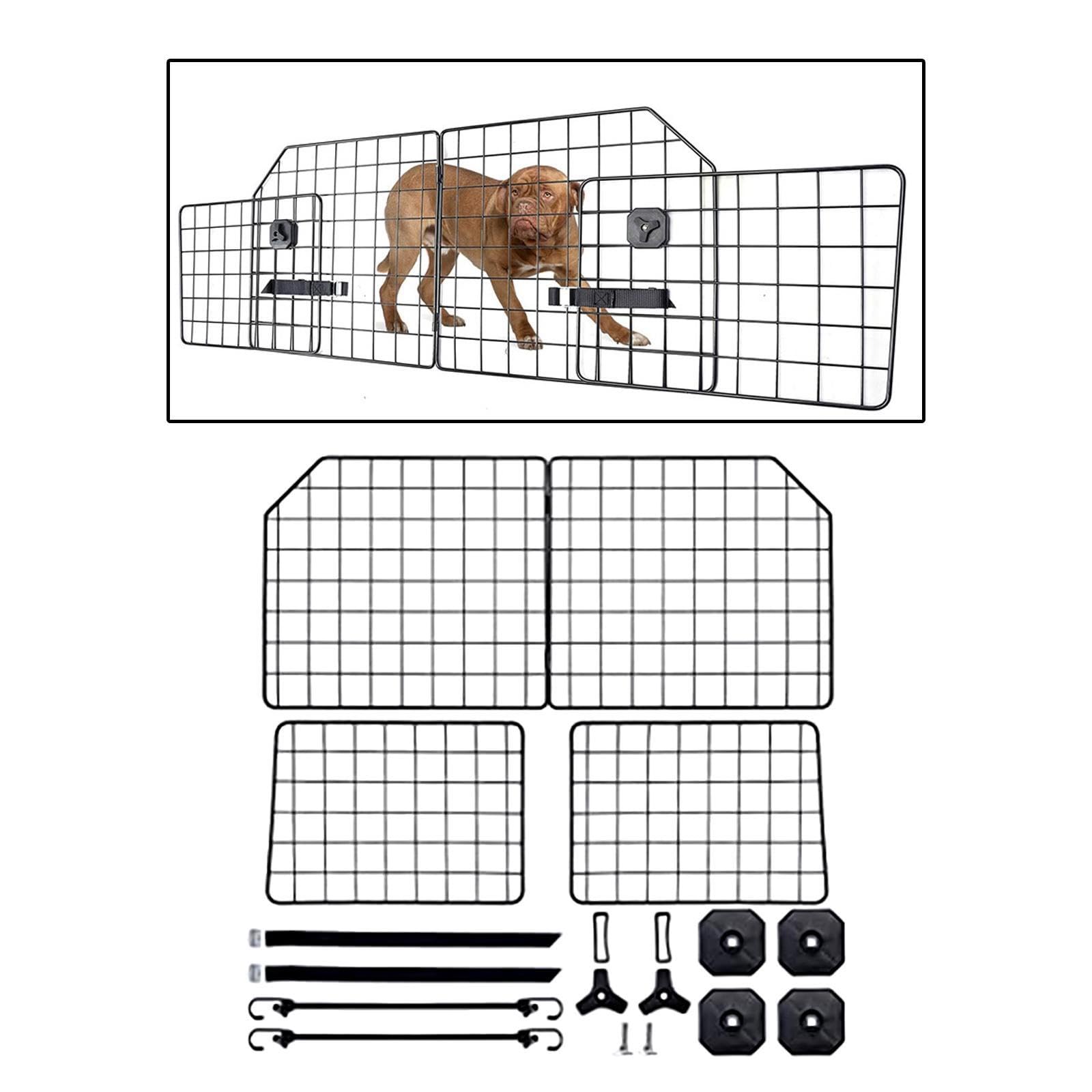 Barrière de Voiture pour Chien, Grille de Séparation pour Animaux de Compagnie, Filet de Coffre Robuste et Facile à Installer.