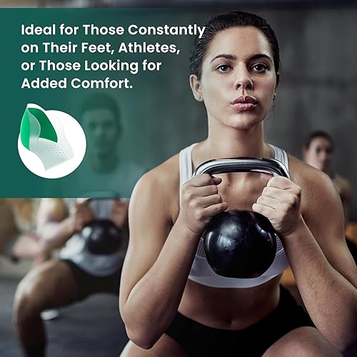 Miniatura 7 de Welnove Taloneras para dolor de talón, cojín de talón de gel resistente para antigolpes, fascitis plantar, alivio del dolor de talón, tendinitis de