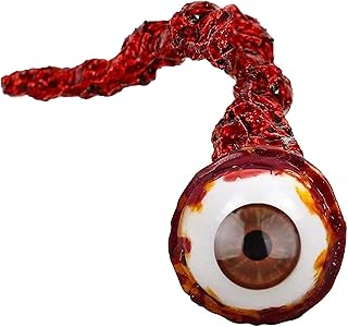 Bimkole Halloween Blood Eyeballs Realistic Torn Eyeball Props, Eyeball Props for Horror Decoration, Blood Eye, Latex Bloody Eyeballs Simulation Halloween Props for Party, 1 Pieces