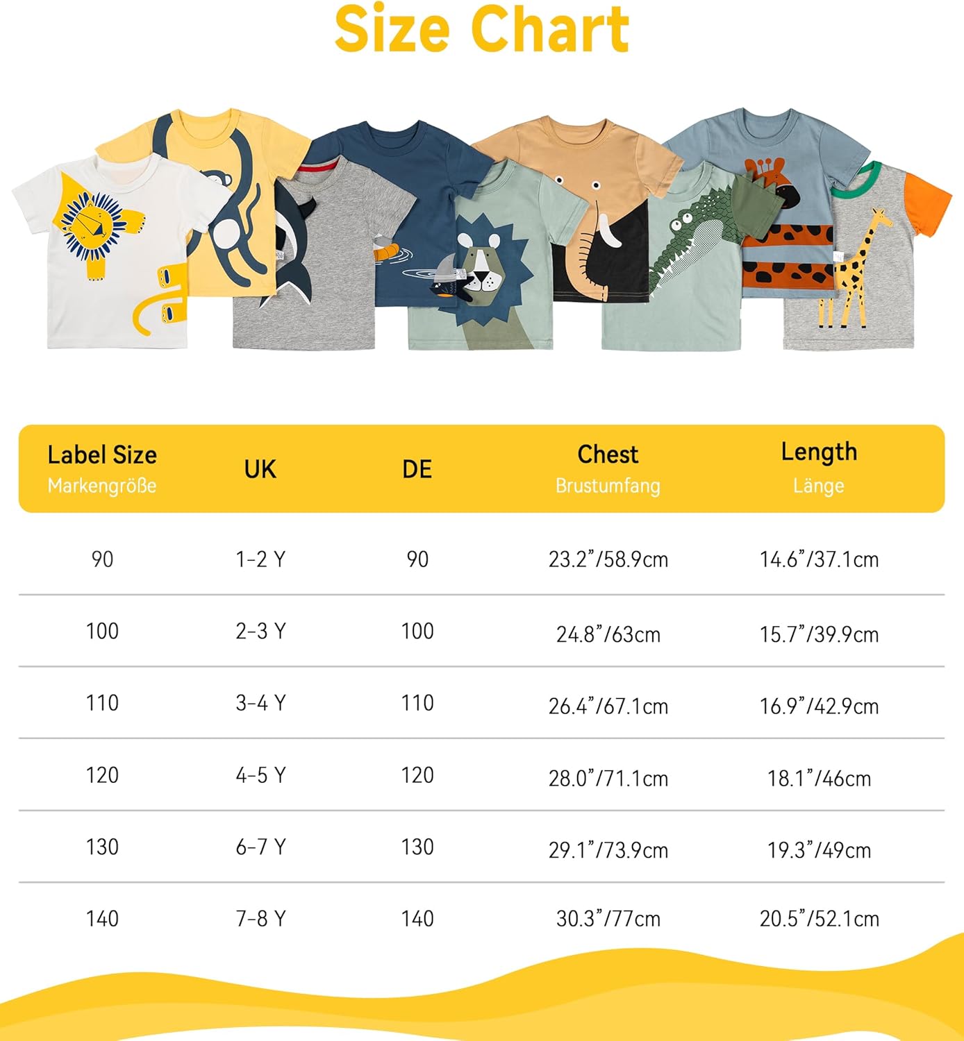 LAUSONS Kinder 3er-Pack T-Shirt Cartoon Kurzarm Shirt Rundem Ausschnitt Oberteile - Image 4