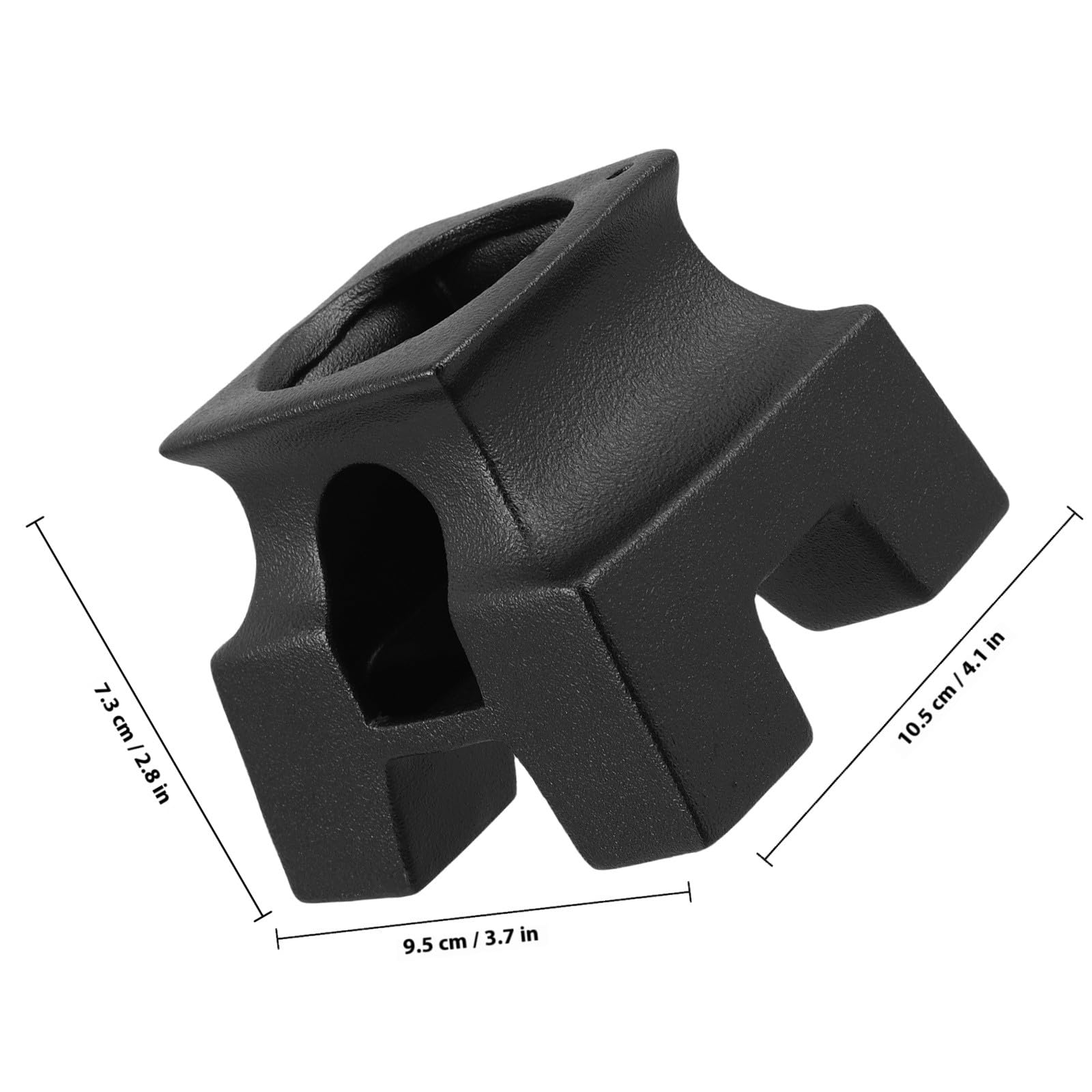 HOMSFOU Salbeibrennerhalter aus Keramik in Schwarz Multifunktionaler Palo Santo Halter mit Ascheauffangplatte für Meditation und Bürodekoration