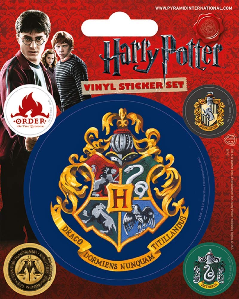 Harry Potter Hogwarts  set of 5 vinyl stickers  REDUCED!!