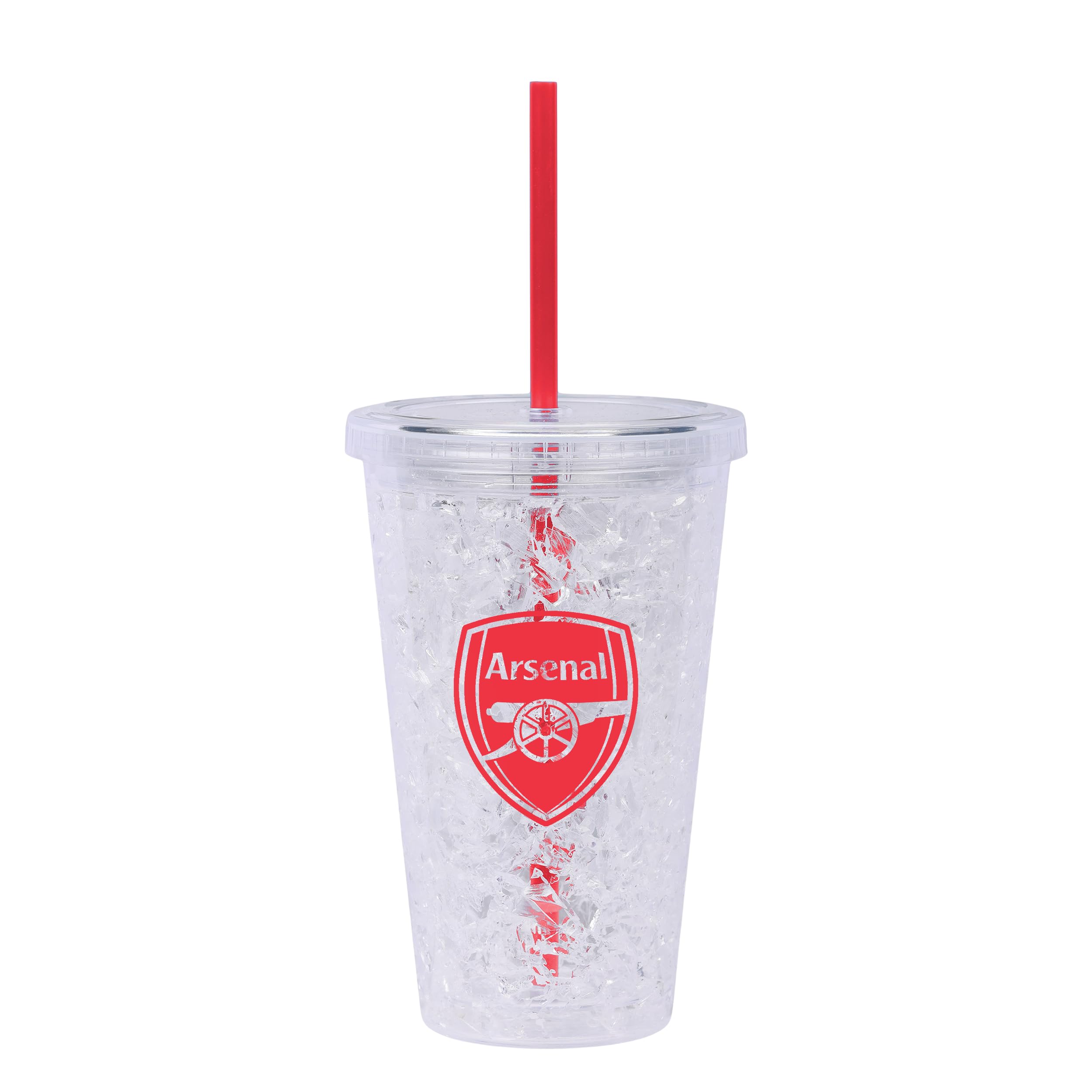 FOCO Officially Licensed Arsenal FC 450 mL Freezer Tumbler With Straw