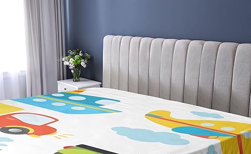 Miniatura 2 de Sábana Ambesonne bajera, ajustable, multicolor, en colores y tres tamaños