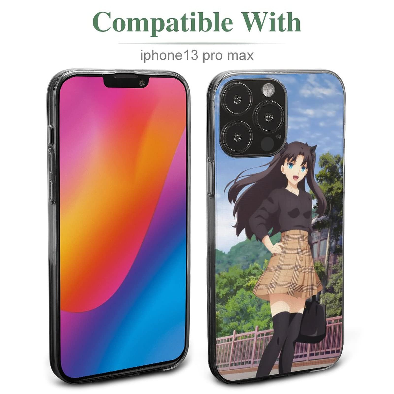 Amazon.co.jp: 遠坂凛 IPhone 13 新型 携帯ケース 人気 アニメ TPU