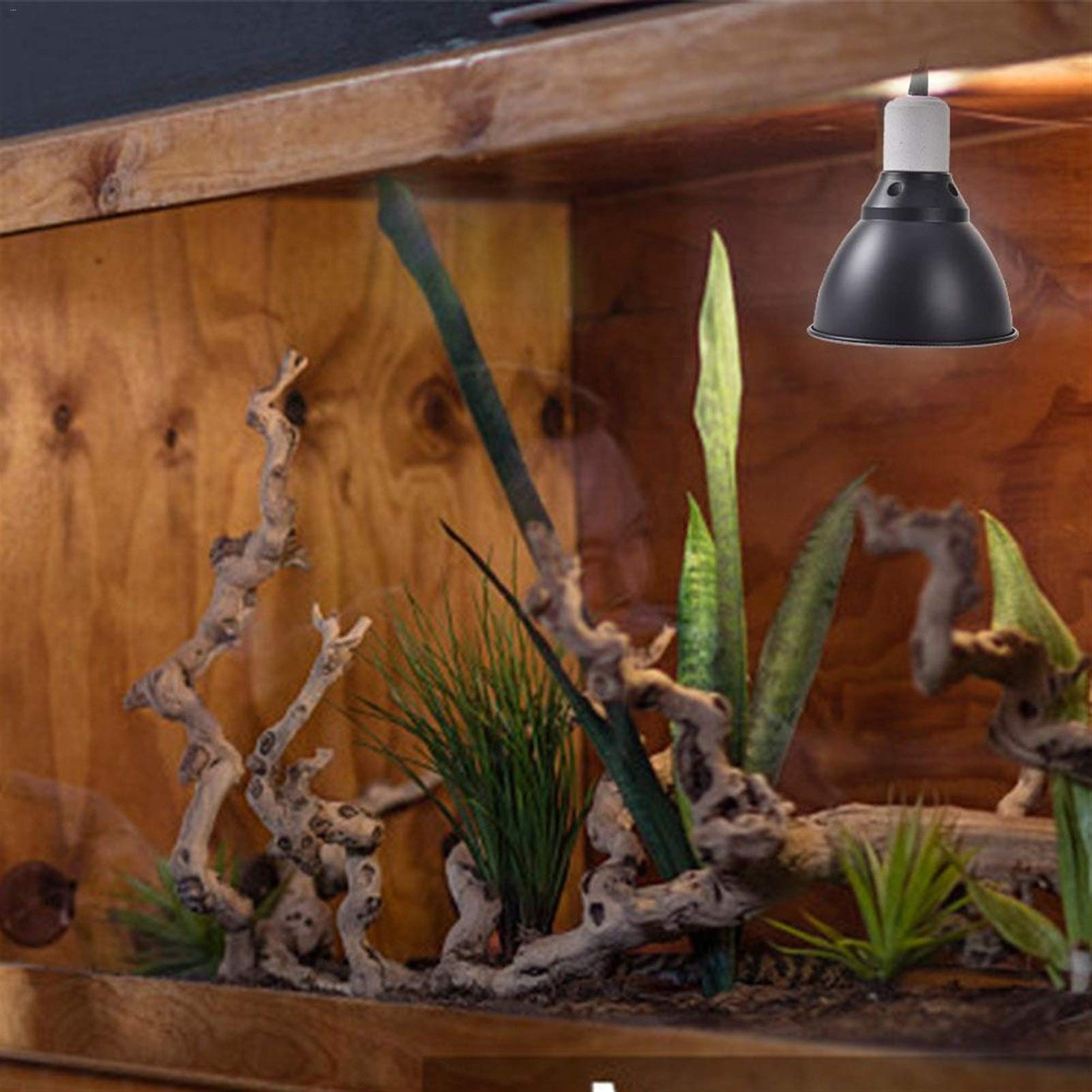 Riscaldatore per Animali Domestici UVB Riscaldamento Luce del Rettile Riscaldamento Lampada Stand Luce Pet portalampada Coperchio della Lampada emettitore Paralume