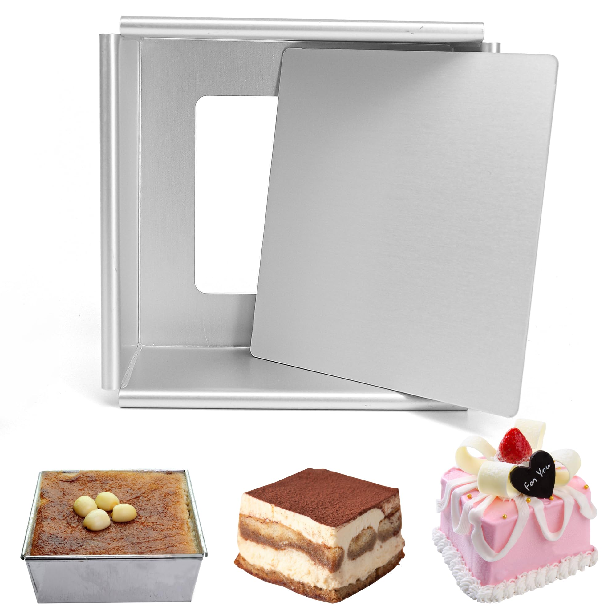 3" X 2" Aluminum Mini Cheesecake Pan With Removable Bottom