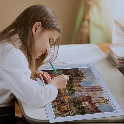 Miniatura 9 de Almohadilla de luz A3 con soporte plegable, adaptador certificado UL, almohadilla ultra fina súper brillante de 8000 Lux para vinilo de deshierbe