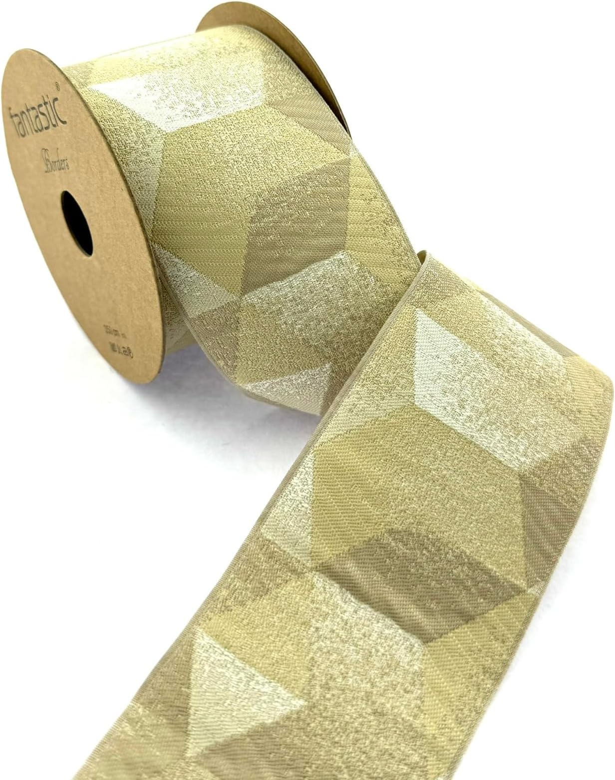 fantastic borders Curtain Trim, Decorative Drapery Trim Tape, 2.75 inch Jacquard 3.8 Yards Drapery Banding, Pillow Trim, Embroidered Jacquard Ribbon Trim 70208