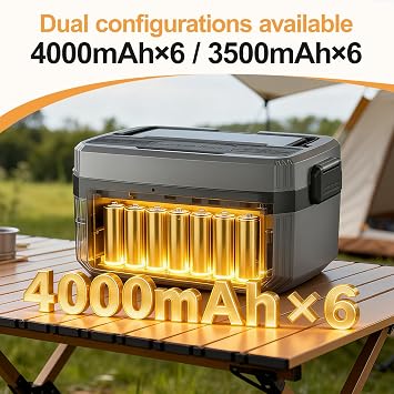 Cordless Rechargeable Electric Lunch Box, Fast-Charging Adult Heating Lunch Container, Rechargeable 24000mAh Battery, Portable Insulated Lunch Box, 1600ml Food Container, Adjustable Heating Timer
