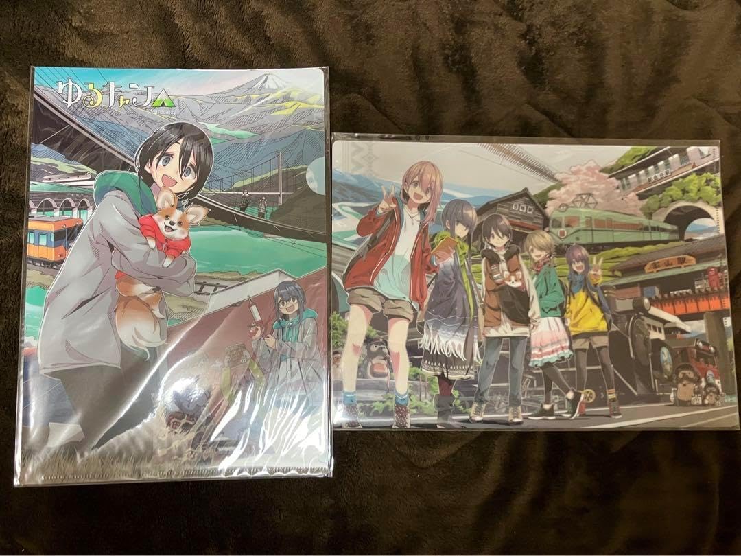 △×大井川鐵道限定クリアファイル2種 ゆるキャン△ 大井川鉄道限定 クリア