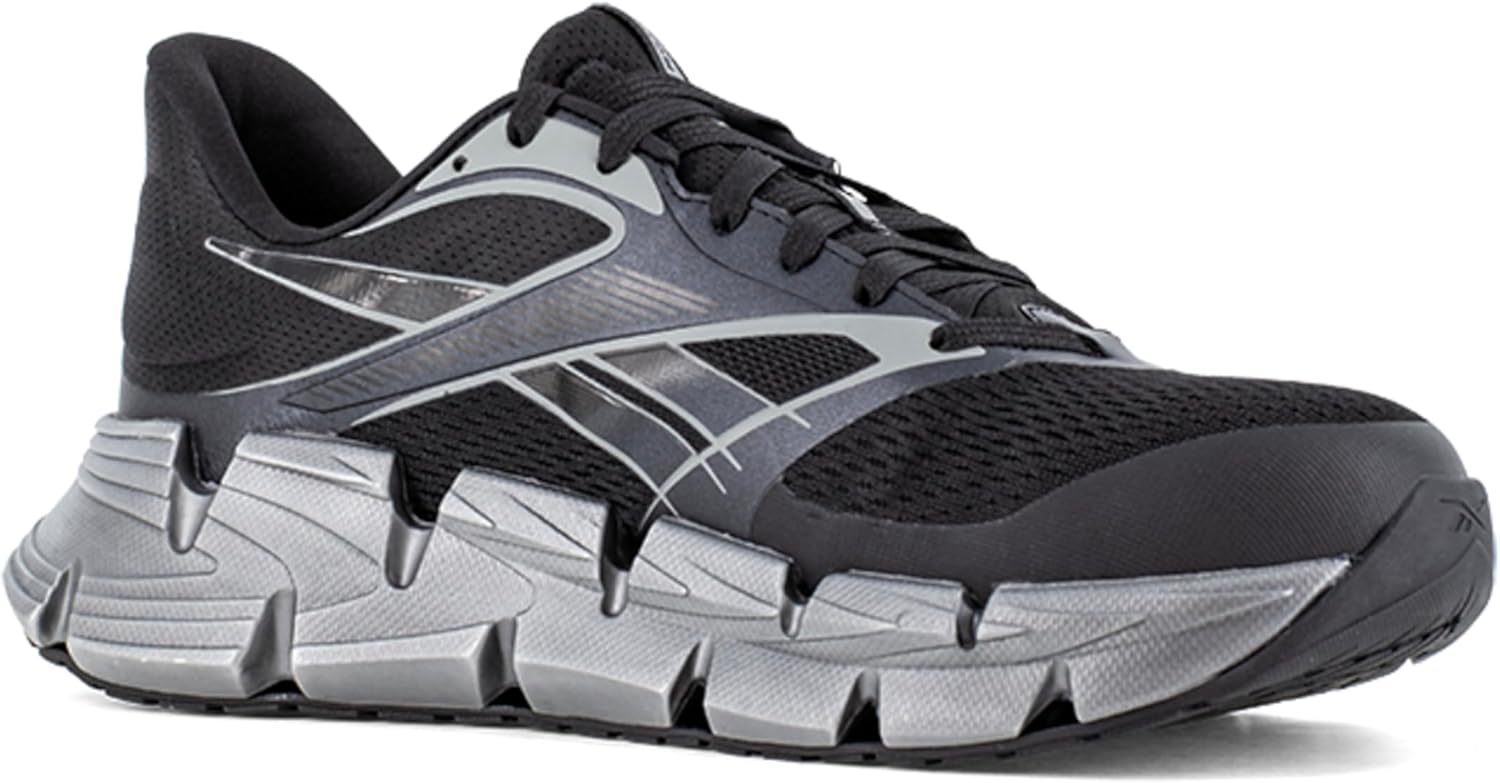 Reebok Work Men's FloatZig 2 Work Black and Gray Composite Toe Shoe