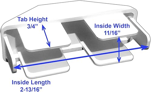 Miniatura 10 de Jake Sales Tapas de valla de vinilo para piquetes - 78" x 3" tapas de piquete de vinilo puntiagudas - tapas blancas para piquetes