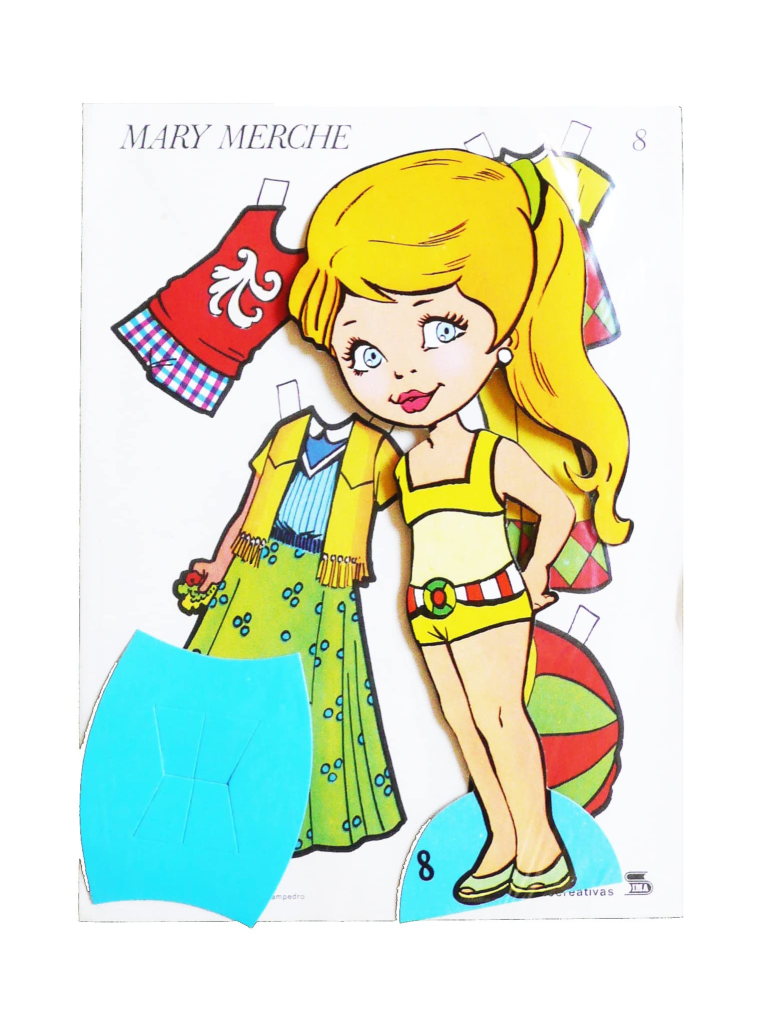 MUÑECAS RECORTABLES. SERIE MARY MERCHE 1 A 8. Completa. IMA. Oferta