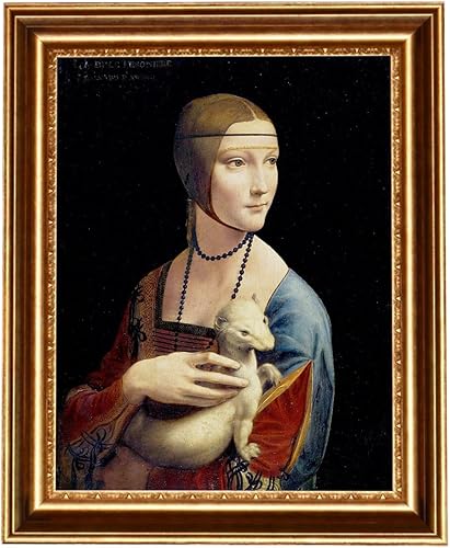 Miniatura 14 de ELITEART - Salvator Mundi por Leonardo Da Vinci Reproducción de pintura al óleo Giclée Wall Art Impresiones en lienzo tamaño enmarcado: 34 x 25