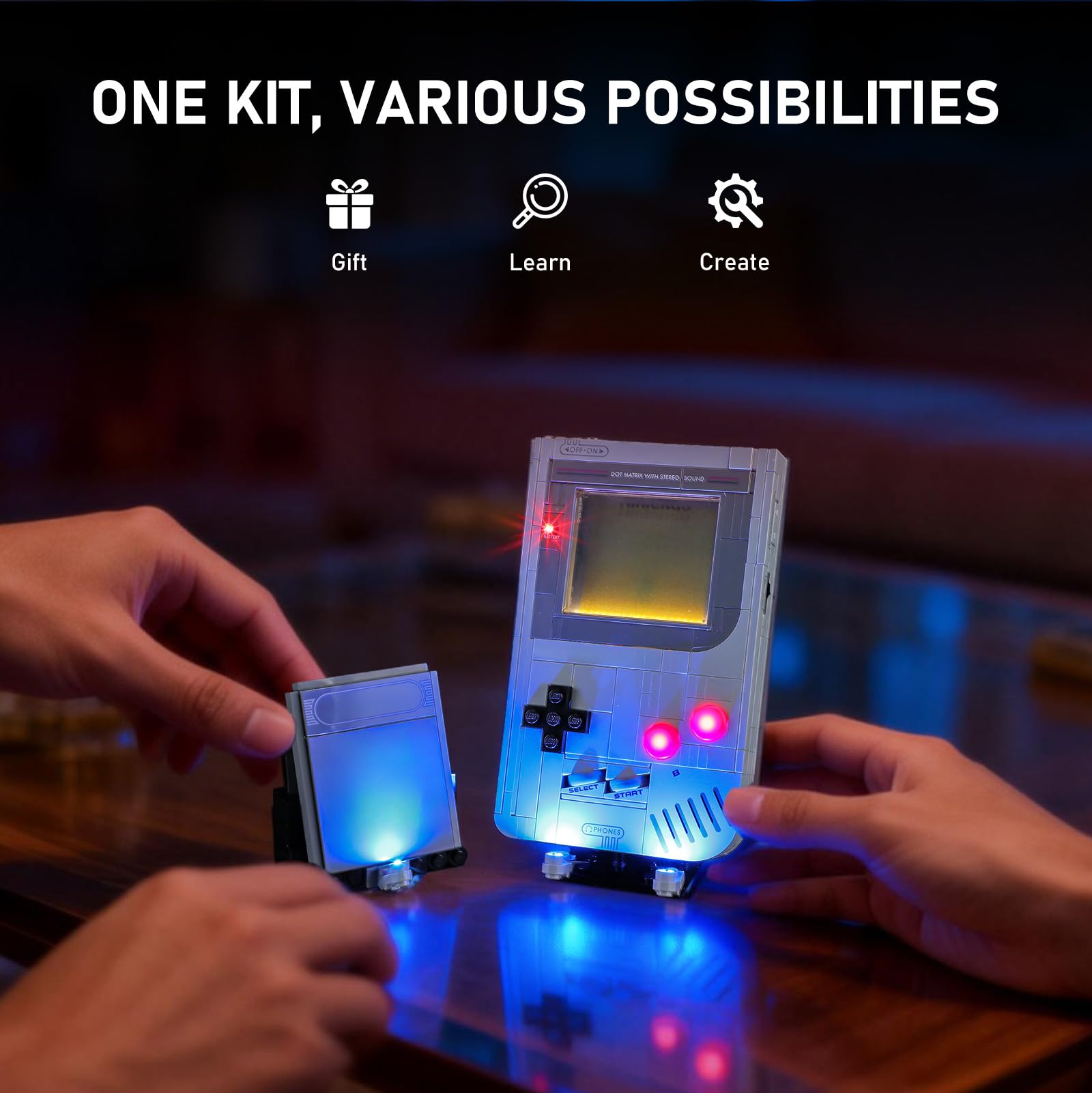BRIKSMAX 2.0 Kit di illuminazione compatibile con set di costruzione Lego Super Mario Game Boy 72046 - Kit di illuminazione LED originali (accessori solo) per esposizione, regali e collezionisti