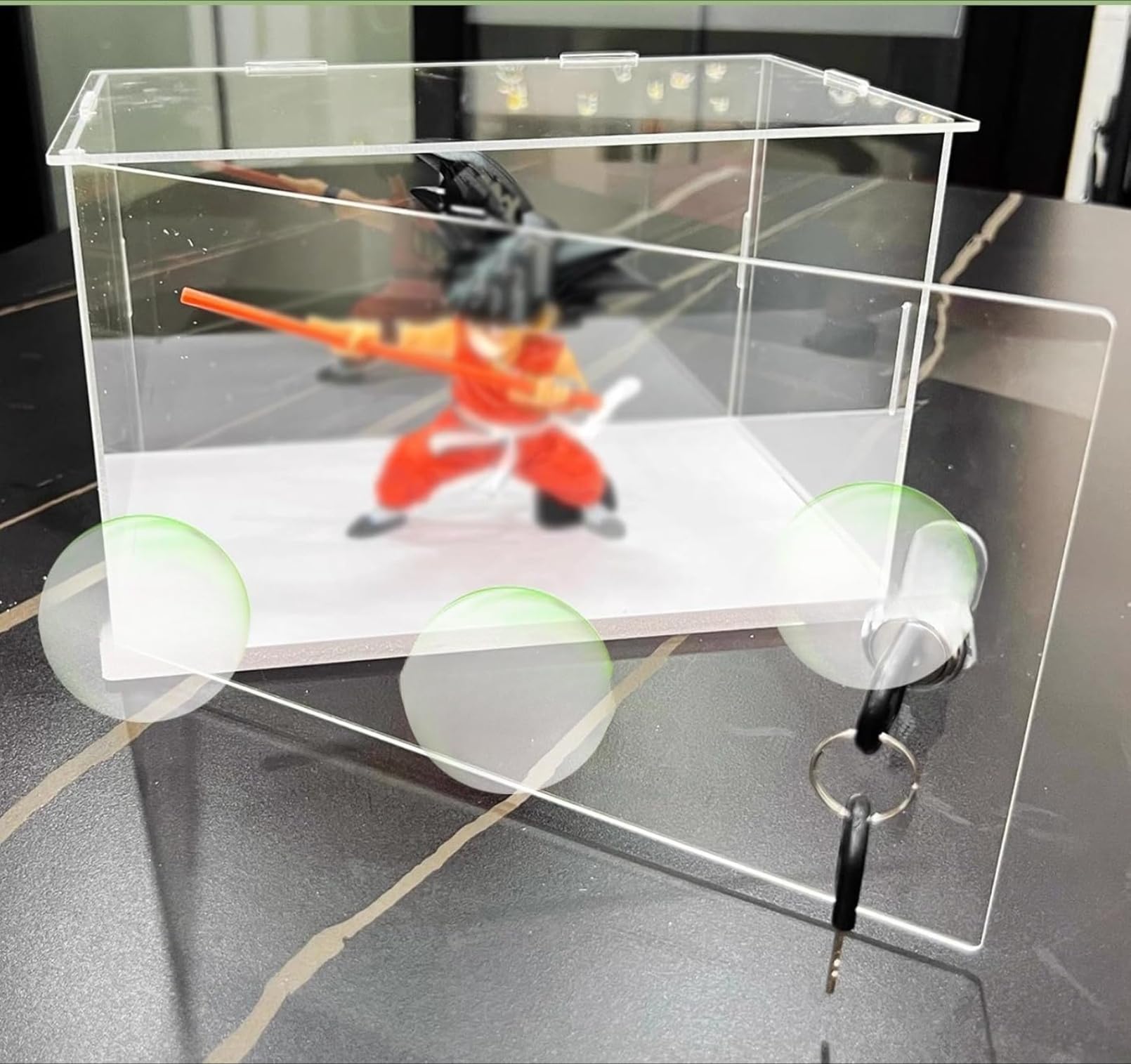 Amazon.co.jp: DIZEXフィギュアケース 鍵付き アクリル製 透明