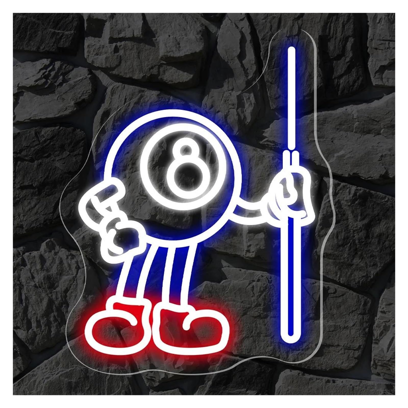 LEMST Signs Lamp Billiards Neon Sign Light for Gym Bar Club Billiards Gymnasiums Game Room Shop Wall Personalization Decor 30cmx38cm