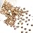 Beadsland 144 Pieces Flat Back Crystal Rhinestones Round Gems for Nail Art and Craft Glue Fix, Golden Shadow, SS40, 8.4-8.7mm