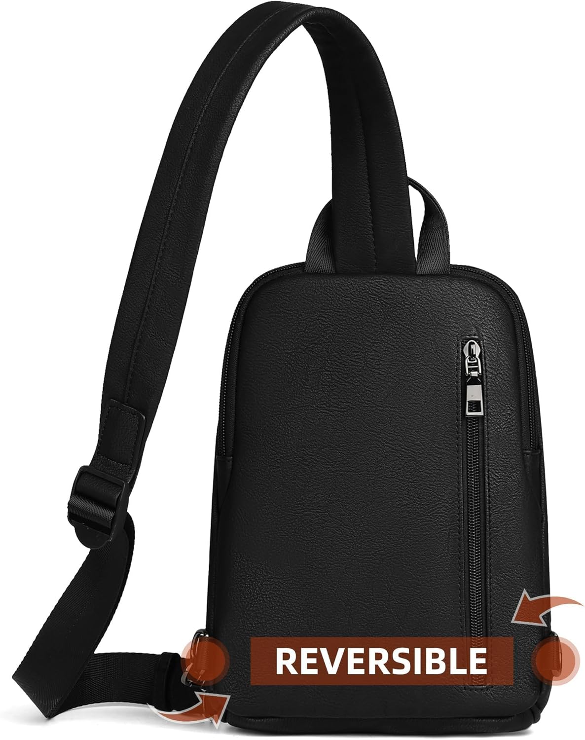 FADEON Sling Bag for Women, Crossbody Backpack with Tassels, Designer Leather Shoulder Chest Bags for Travel - Image 6