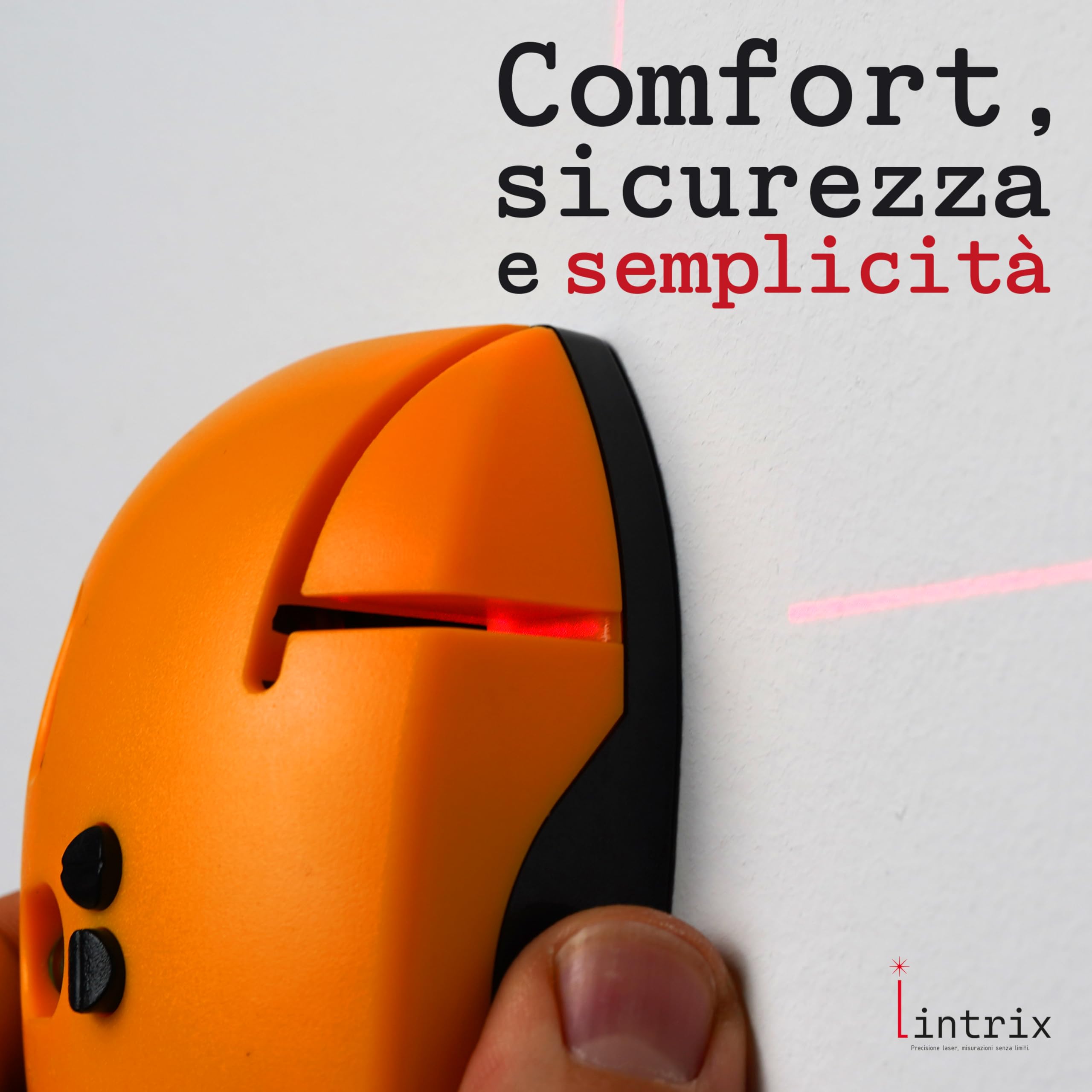 Metro Livella Laser Professionale con Doppia Bolla, Livella Multifunzione per Quadri, Mensole e Decorazioni, Livella a Bolla con Laser di Precisione per Casa, Ufficio e Fai da Te