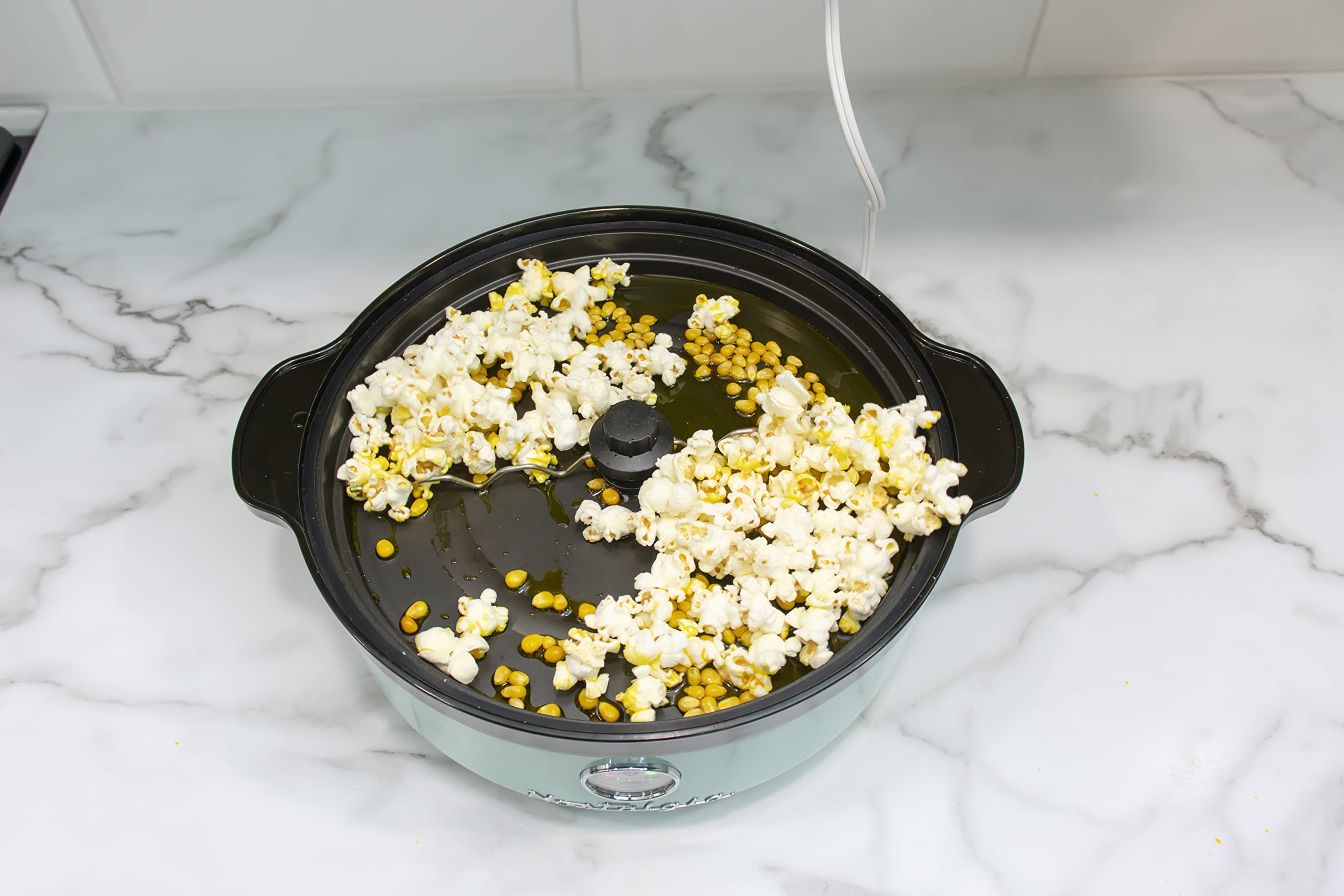 Nostalgia Retro-Rühr-Popcornmaschine 5.5L - Aqua