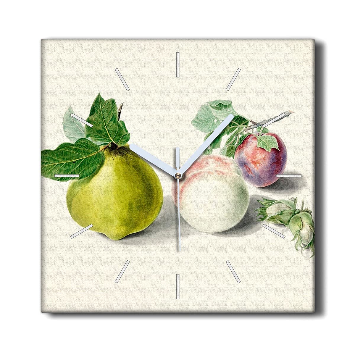 Horloge sur Toile 30x30cm Coloray haut de gamme pour décoration murale chic