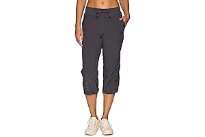 Stretch Lightweight Capri Pants for Women: Casual Drawstring Joggers