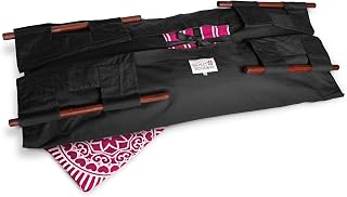 Cocoon® - Eco-Friendly Pet Burial & Cremation Ceremony Kit (Classic Cotton)- Casket for All Pets & Breeds - Dogs Cats Rabbits Birds & More (Choose Size & Color) (Large, Black/Pink)