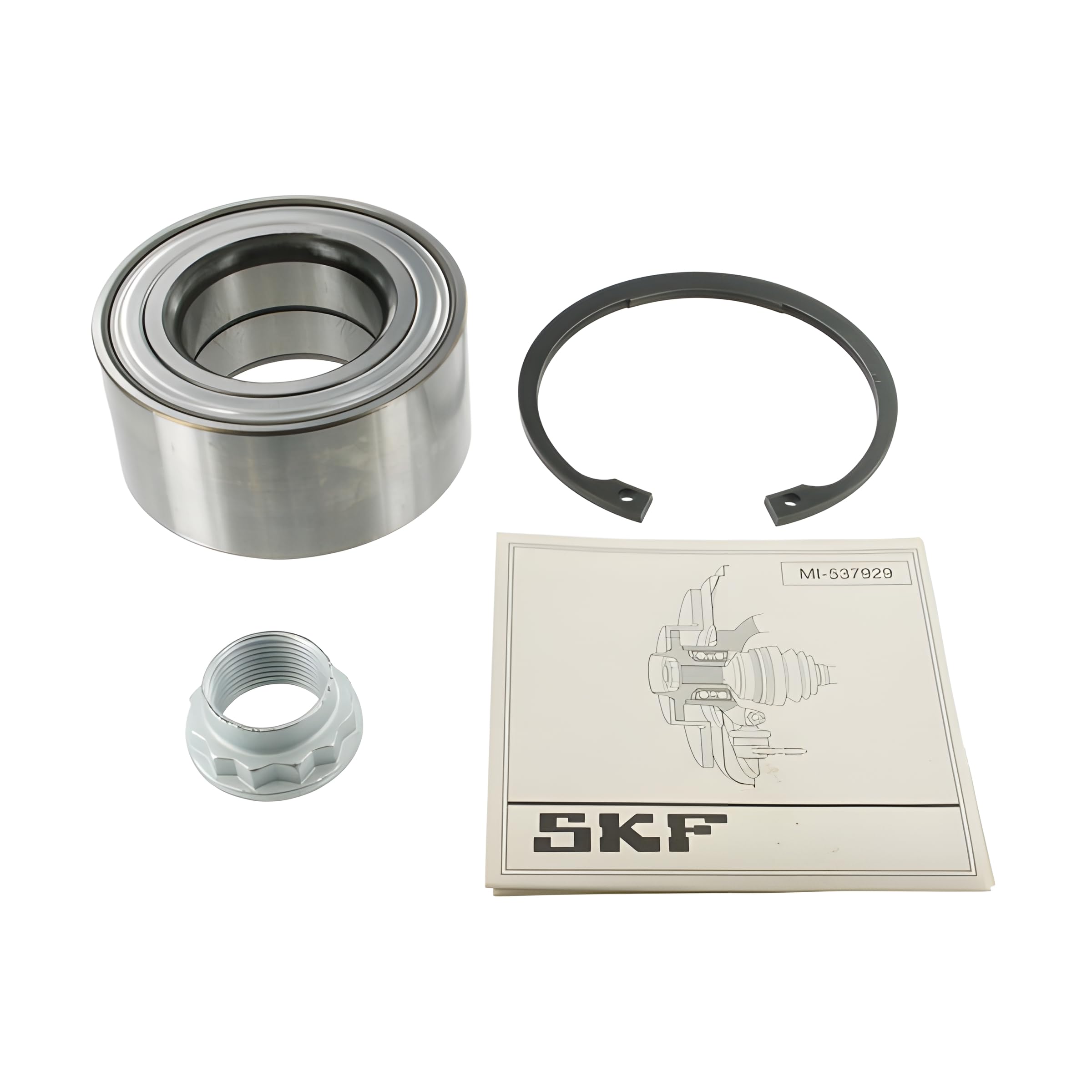 SKF Radlagersatz VKBA 3518 Position Vorderachse Außendurchmesser 84 mm Höhe 102 mm Länge 111 mm Breite 68 mm - OE Qualität