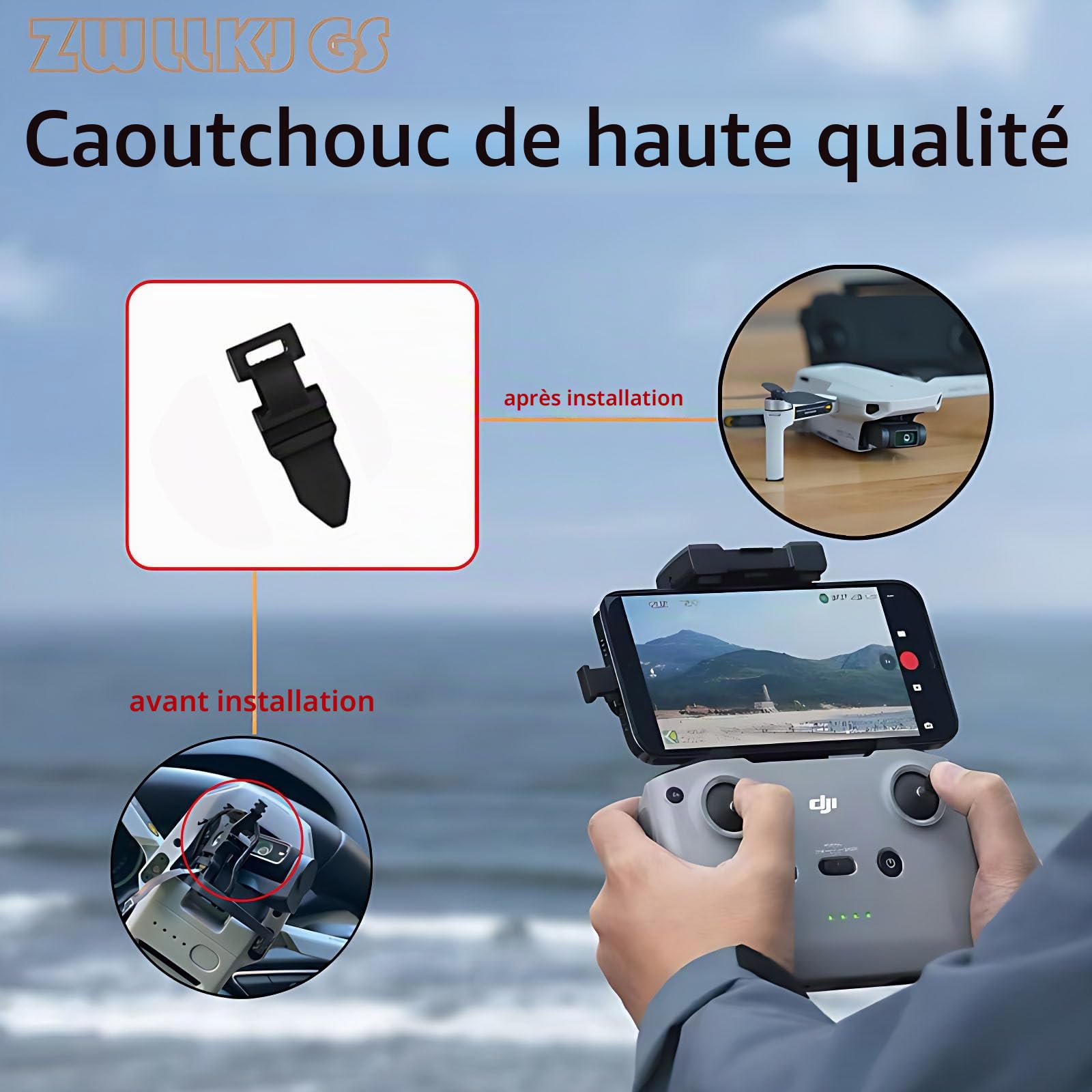 Remplacement pour DJI Mini 2 Support Amortisseur Cardan en Caoutchouc pour DJI Mavic Mini 4K/SE/2 Supports Accessoires Drone