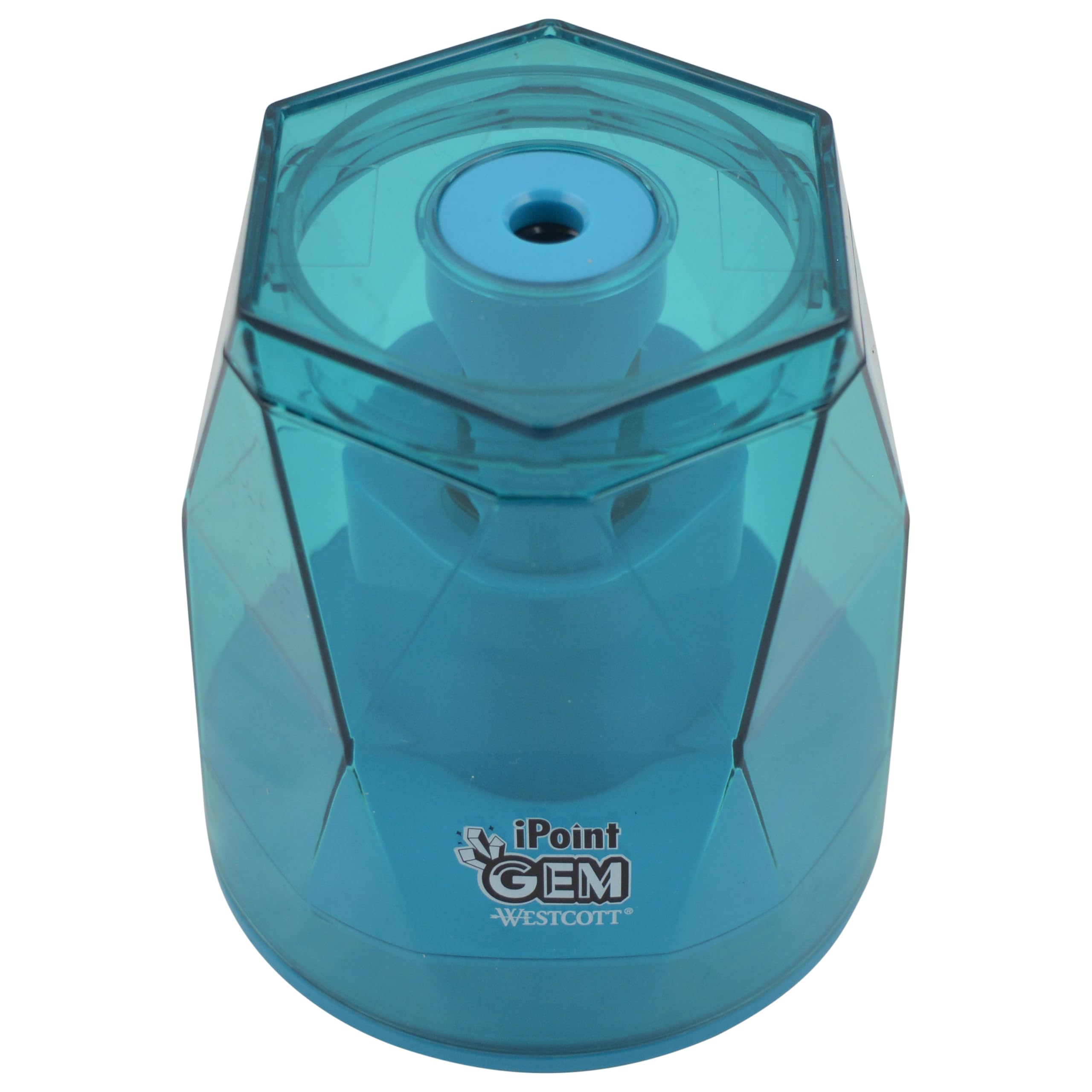 Westcott iPoint® GEM Taille-crayon à batterie, bleu (00529)