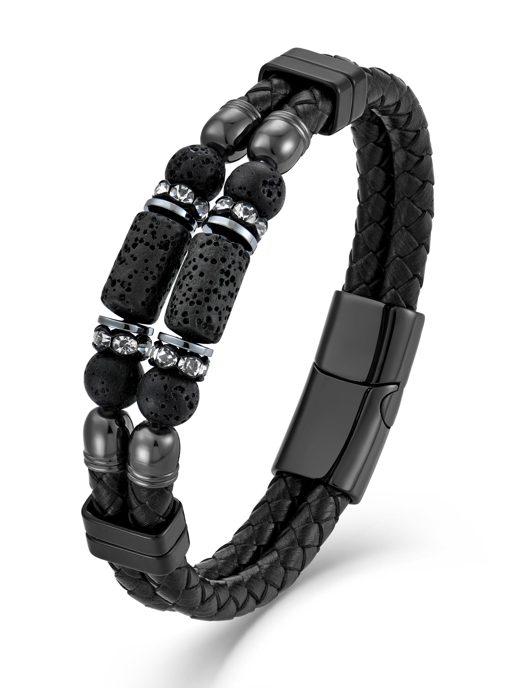 Turquoise Bracelet for Men Leather Men Bracelet