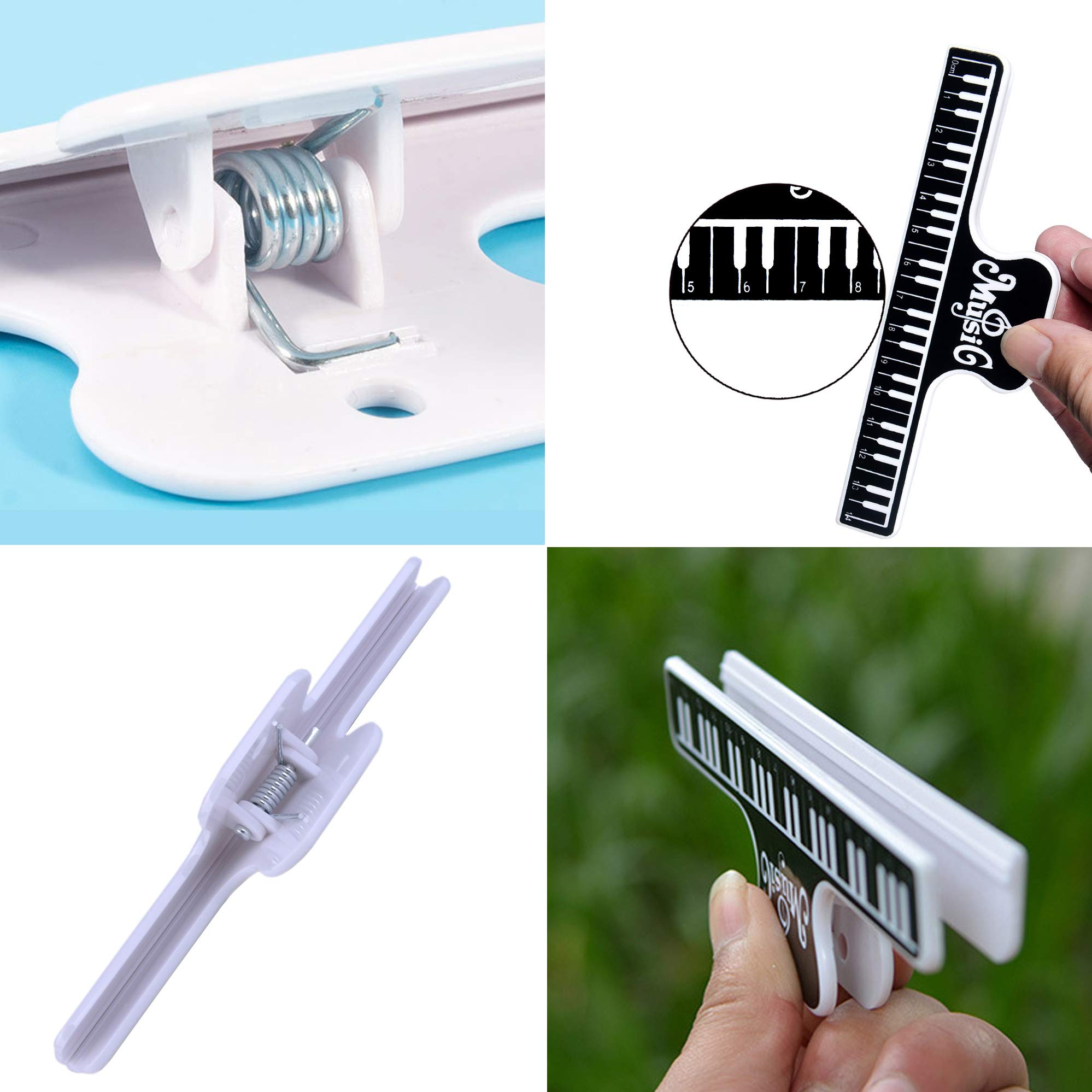 Clips Pour Partitions De Musique - Support Robuste Pour Guitare, Violon, Etc.