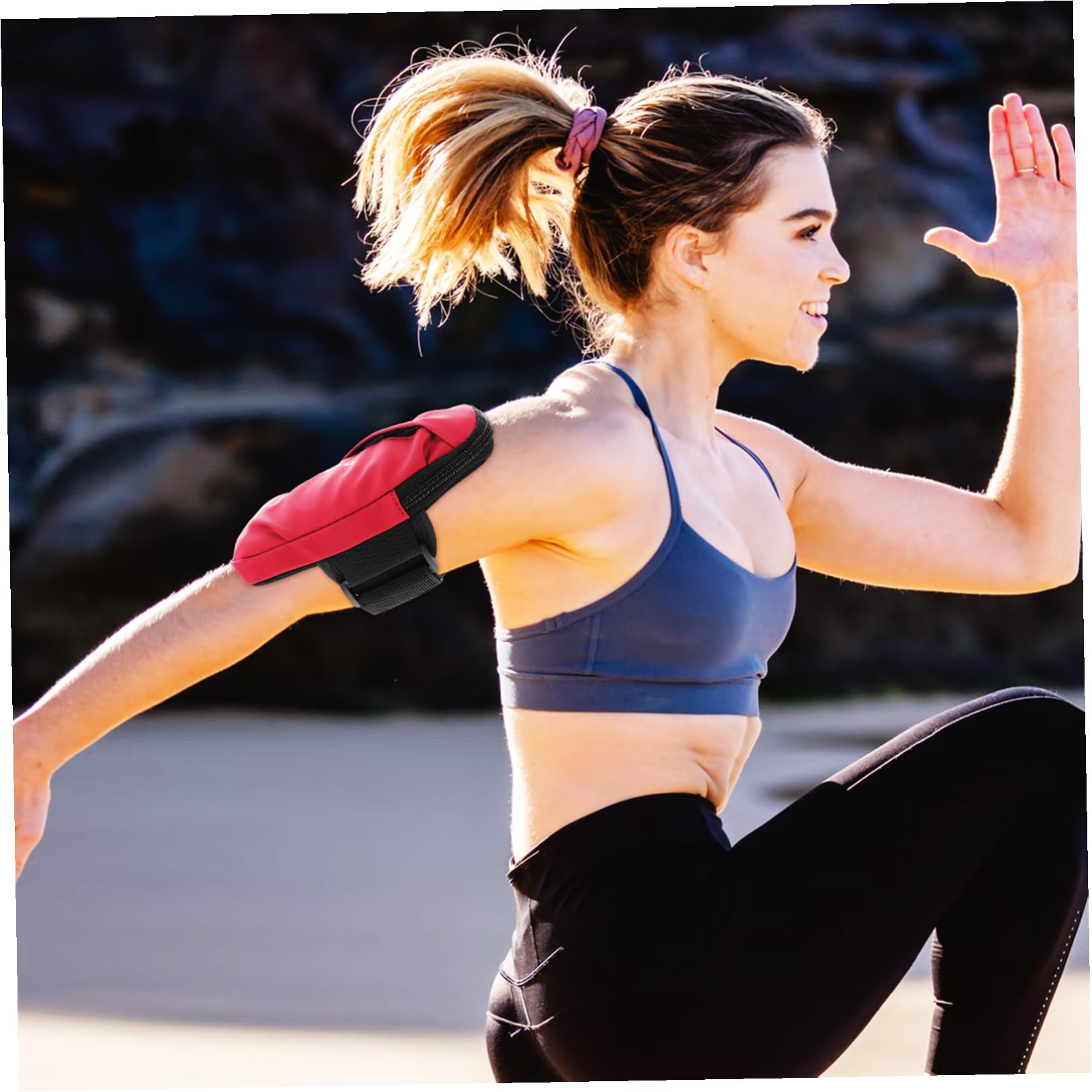 Uonlytech 2piezas Bolsillo De Brazo para Teléfono Móvil Bolsa y Transpirable para Correr Soporte De Brazo para Smartphone Apto para Actividades Al Aire y Deporte