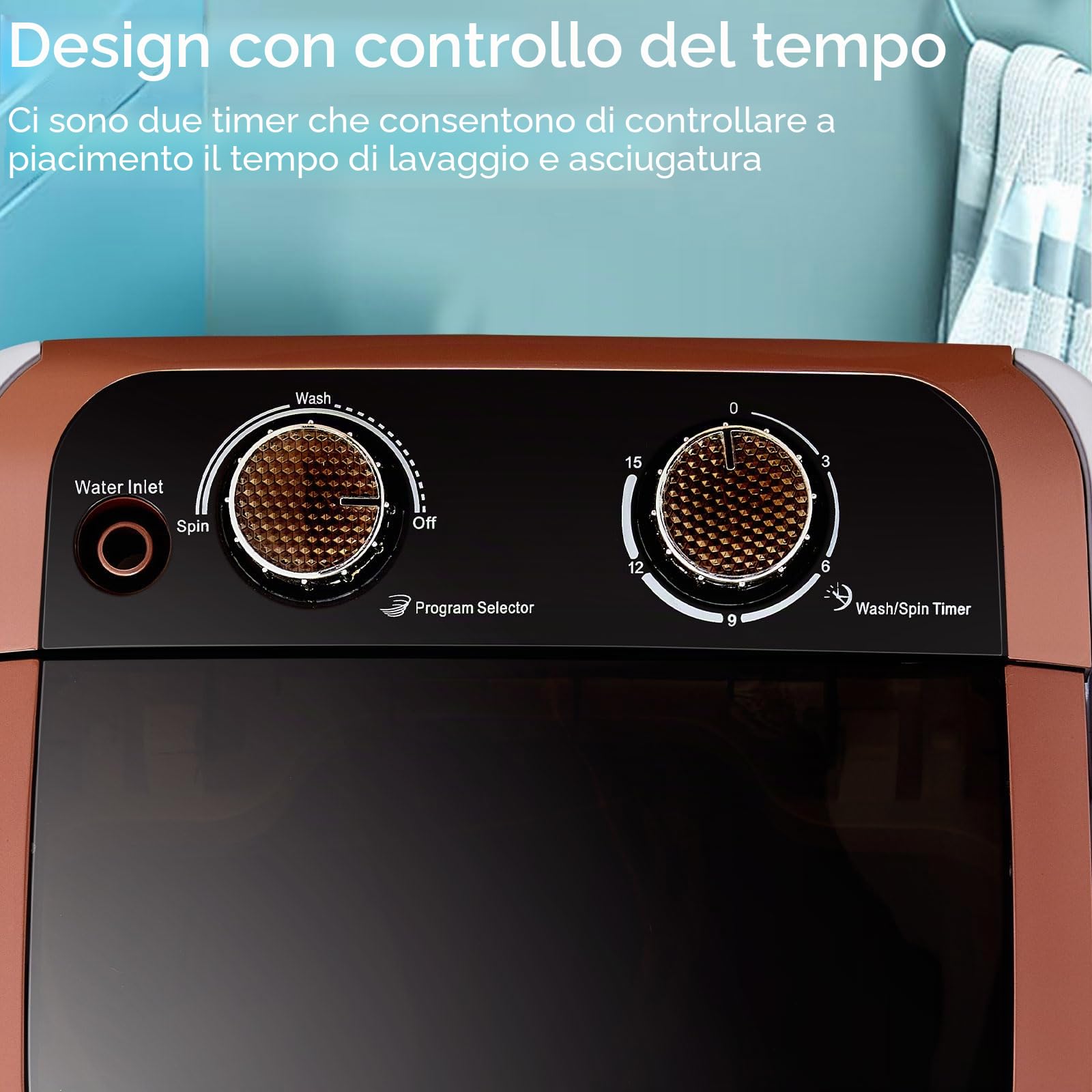 CLIPOP Mini lavatrice portatile per la casa, lavatrice 2 in 1 campeggio e centrifuga lavanderia, lavatrice elettrica e asciugatrice per vestiti del bambino