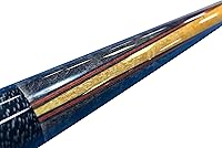 Vista 4 de Meucci SB3-O - Taco de billar hecho a mano para billar, mango profesional, color naranja + estuche rígido