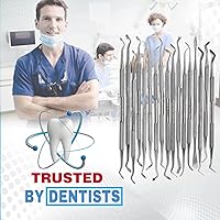 Vista 3 de Juego de 17 excavadoras de cucharas dentales Plugger Compuesto Restaurativo Llenado de la cavidad del diente Carioso Eliminación de caries