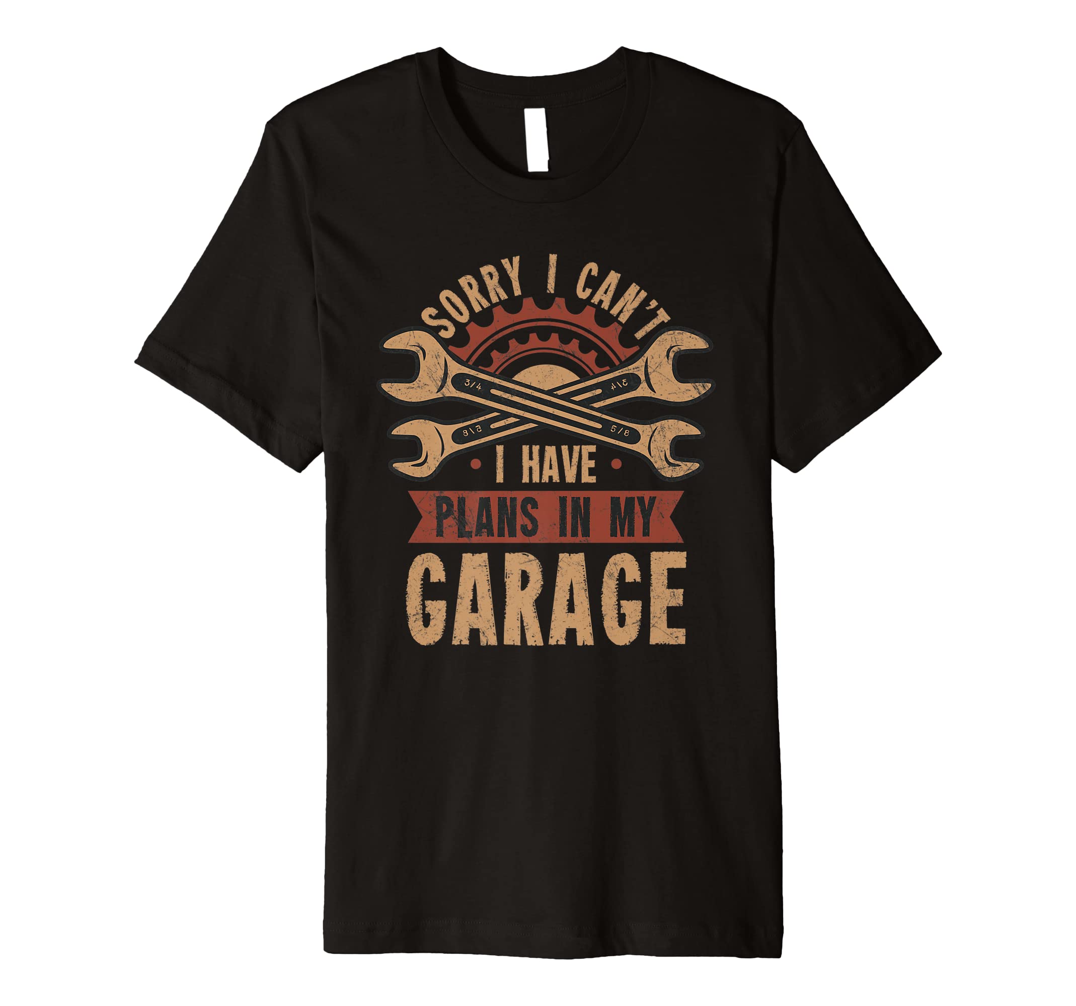I Have Plans in My Garage Car Mechanic Design Print Mens Premium T-Shirt