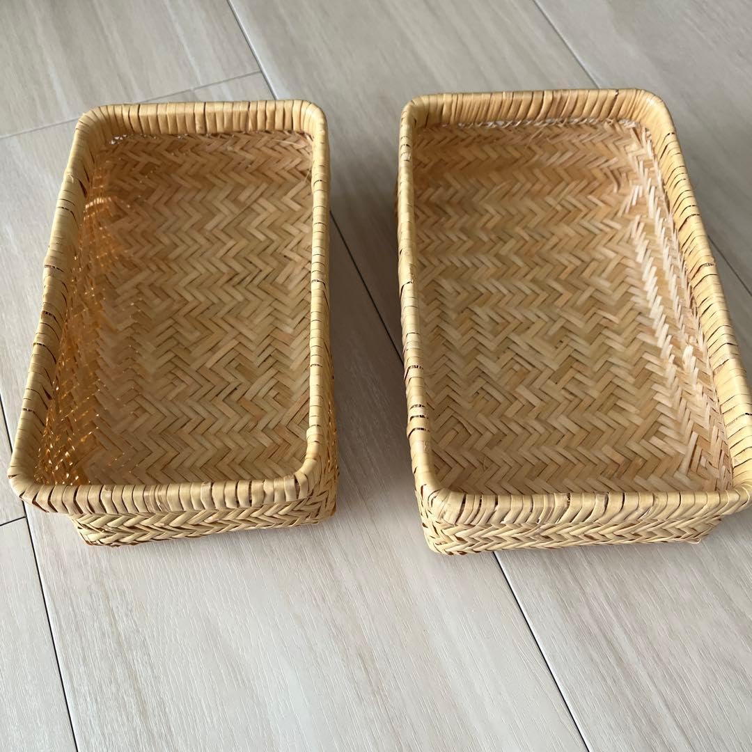 B-壁【希少】竹編み 柳行李 ミニ葛籠 弁当箱 バスケット 蓋付きかご 伝統工芸 Amazon.co.jp: 竹編み 柳行李 ミニ葛籠 弁当箱 バスケット 蓋付きかご