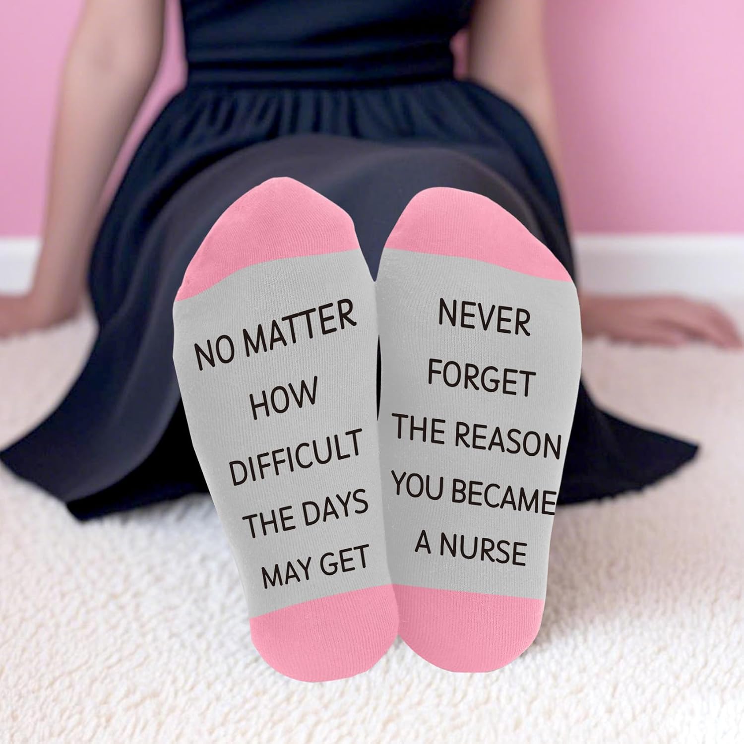 Nurse Gifts for Women,Student Cool Gifts for Nurses Week Graduation Retirement Appreciation Practitioner Christmas Valentines Gift Socks Female Presents,Nurse Accessories for Work,Stocking Stuffers - Image 2